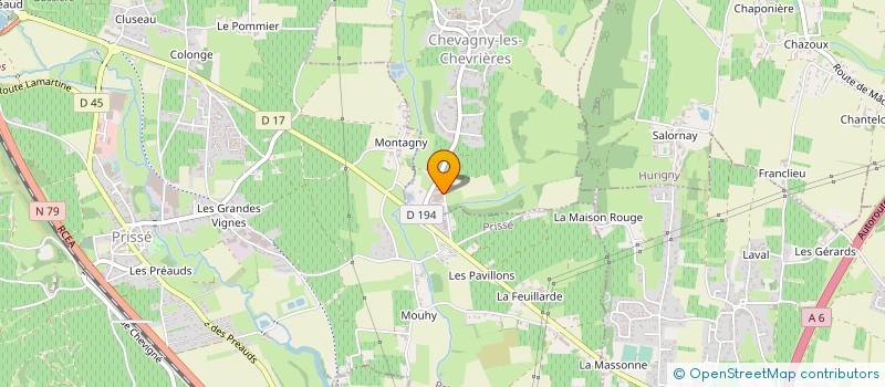 localisation de l'entreprise ETABLISSEMENTS GAULT à CHEVAGNY-LES-CHEVRIERES