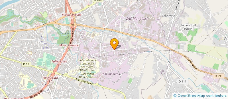 localisation de l'entreprise ETABLISSEMENTS GAYRAUD à ALBI