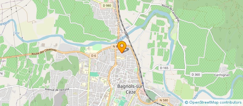 localisation de l'entreprise ETABLISSEMENTS GEA MATERIAUX à BAGNOLS-SUR-CEZE