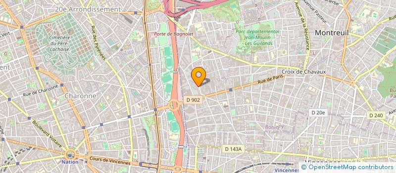 localisation de l'entreprise ETABLISSEMENTS GELBERG à MONTREUIL