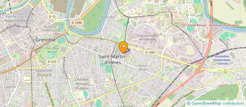localisation de l'entreprise ETABLISSEMENTS GELIOT à SAINT-MARTIN-D'HERES