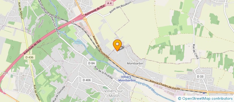 localisation de l'entreprise ETABLISSEMENTS GENDEL à CRECY-LA-CHAPELLE