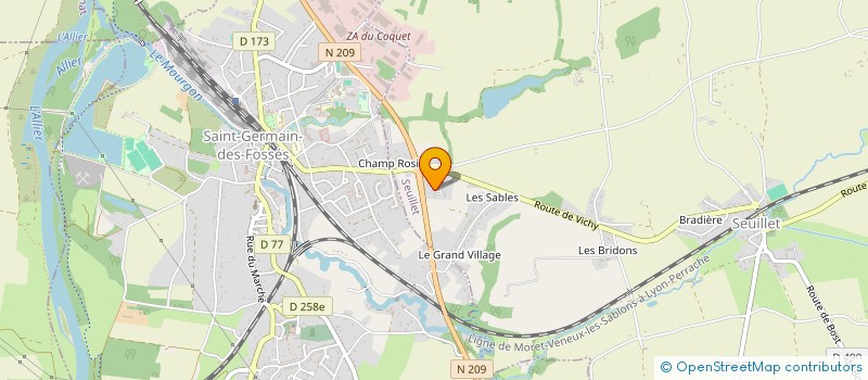 localisation de l'entreprise ETABLISSEMENTS GENESTIER à SEUILLET