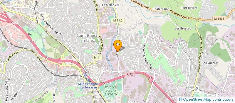localisation de l'entreprise ETABLISSEMENTS GEORGES ALLEMAND  SAINT-ETIENNE