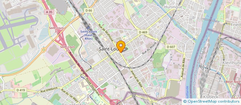 localisation de l'entreprise ETABLISSEMENTS GEORGES BROGLIE  SAINT-LOUIS