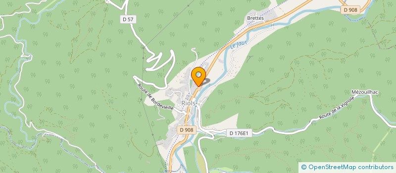 localisation de l'entreprise ETABLISSEMENTS GEORGES CLAVEL à RIOLS