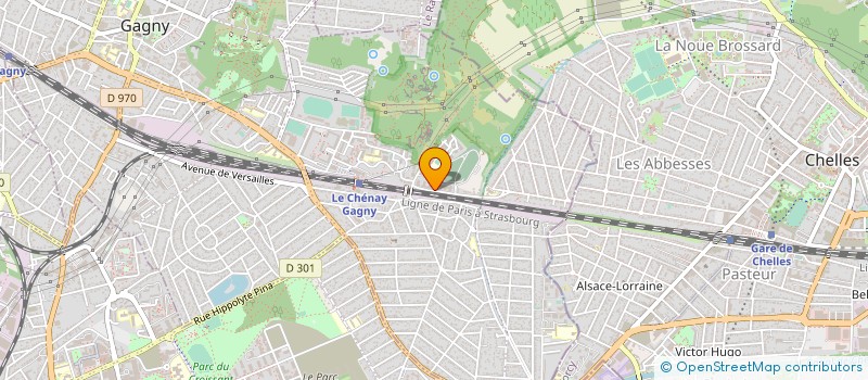 localisation de l'entreprise ETABLISSEMENTS GEORGES SAINE SA  GAGNY