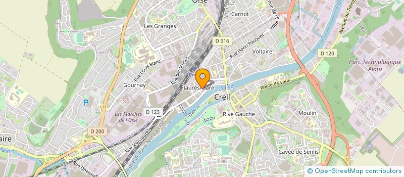 localisation de l'entreprise ETABLISSEMENTS GERARD HENN SARL  CREIL