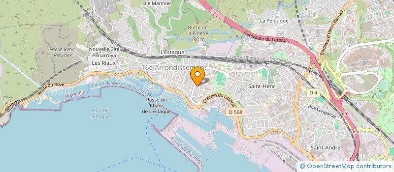 localisation de l'entreprise ETABLISSEMENTS GERARD MAREE à MARSEILLE 16EME
