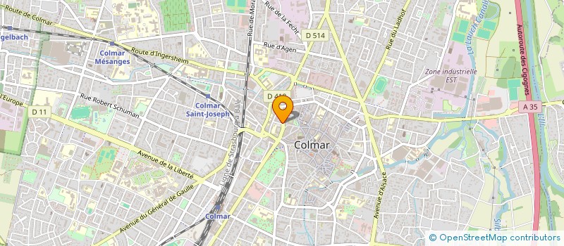 localisation de l'entreprise ETABLISSEMENTS GESLIN ET COMPAGNIE à COLMAR