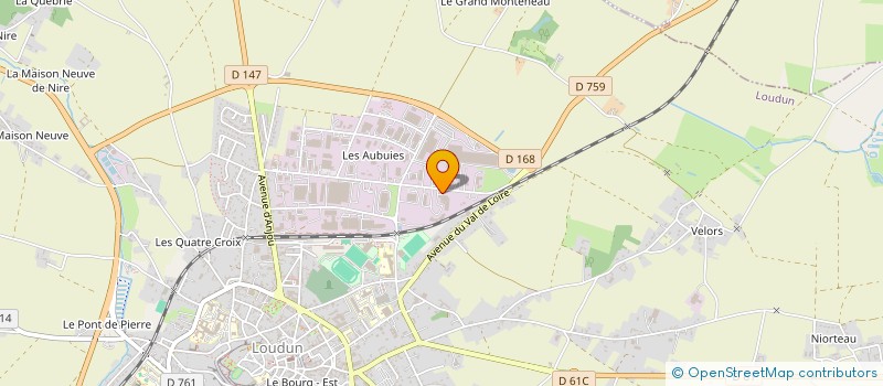 localisation de l'entreprise ETABLISSEMENTS GIANSANTI SA à LOUDUN