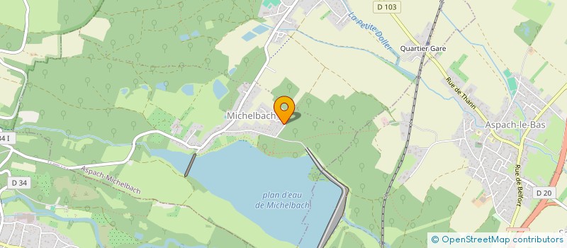 localisation de l'entreprise ETABLISSEMENTS GILBERT BINDER  ASPACH-MICHELBACH