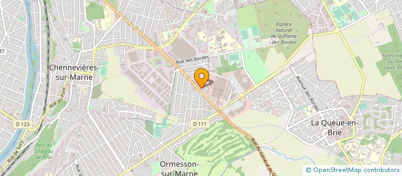 localisation de l'entreprise ETABLISSEMENTS GIRARD MASSONNET SA à ORMESSON-SUR-MARNE