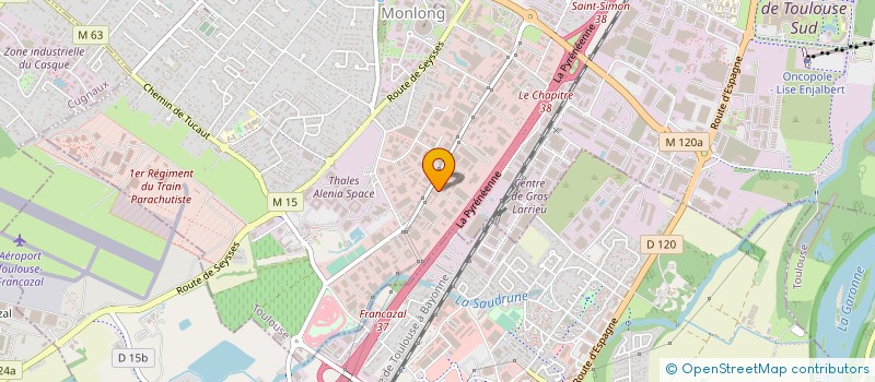 localisation de l'entreprise ETABLISSEMENTS GISTAIN ET COMPAGNIE à TOULOUSE