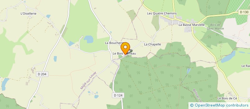 localisation de l'entreprise ETABLISSEMENTS GITEAU  MOZE-SUR-LOUET