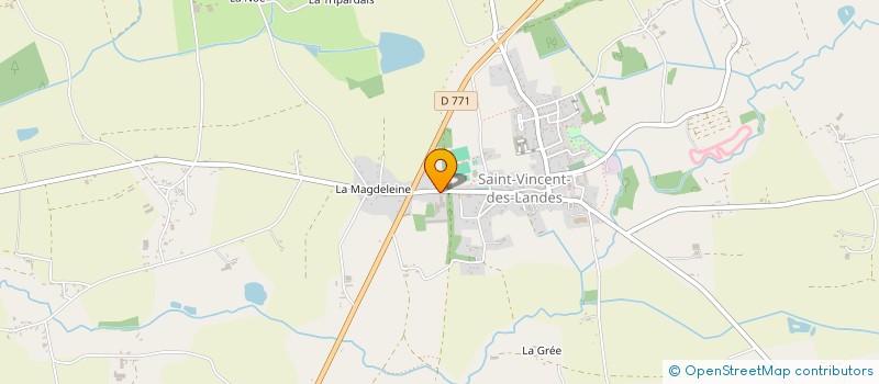 localisation de l'entreprise ETABLISSEMENTS GLEMAUD à SAINT-VINCENT-DES-LANDES
