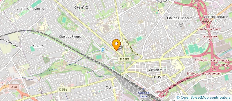 localisation de l'entreprise ETABLISSEMENTS GLIGUEM à LENS
