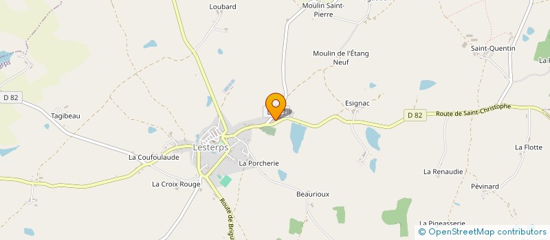 localisation de l'entreprise ETABLISSEMENTS GODINEAU à LESTERPS
