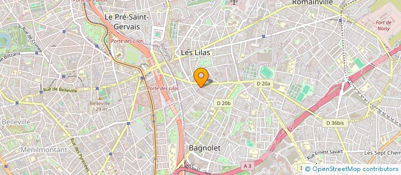 localisation de l'entreprise ETABLISSEMENTS GOMEZ ET COMPAGNIE à LES LILAS