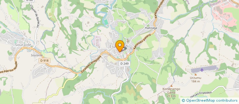 localisation de l'entreprise ETABLISSEMENTS GONI à ESPELETTE