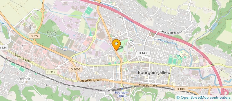 localisation de l'entreprise ETABLISSEMENTS GONIN à BOURGOIN-JALLIEU