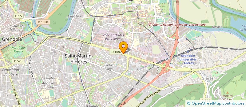 localisation de l'entreprise ETABLISSEMENTS GONTHIER FRERES à SAINT-MARTIN-D'HERES