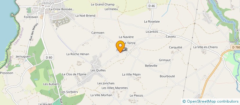 localisation de l'entreprise ETABLISSEMENTS GOUAISBAULT à YFFINIAC