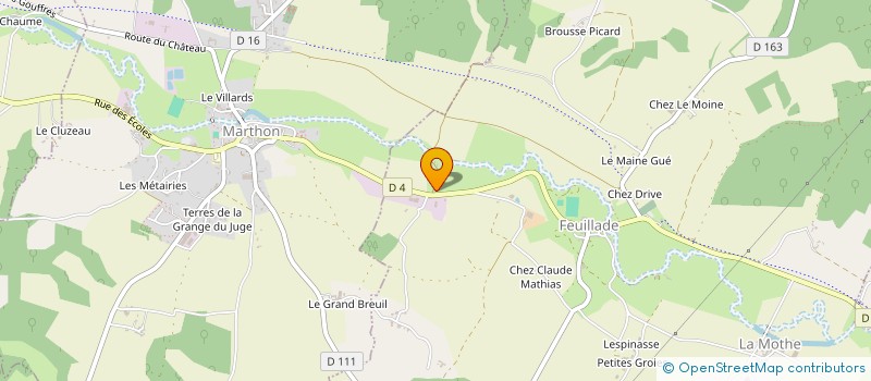 localisation de l'entreprise ETABLISSEMENTS GRAND  FEUILLADE