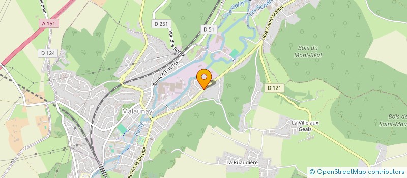 localisation de l'entreprise ETABLISSEMENTS GRASSIN DELYLE à MALAUNAY