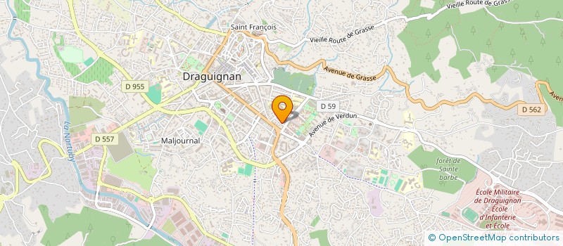 localisation de l'entreprise ETABLISSEMENTS GRAVIER ET FILS  DRAGUIGNAN