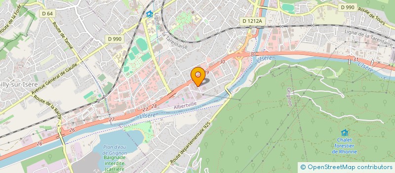 localisation de l'entreprise ETABLISSEMENTS GREMES ET CIE à ALBERTVILLE