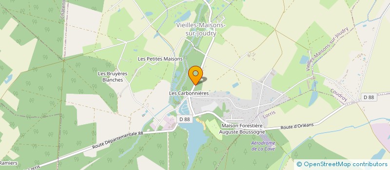 localisation de l'entreprise ETABLISSEMENTS GREUIN à VIEILLES-MAISONS-SUR-JOUDRY