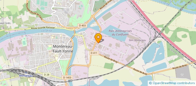 localisation de l'entreprise ETABLISSEMENTS GRIMALDI à MONTEREAU-FAULT-YONNE