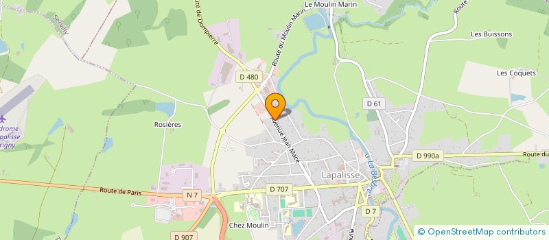 localisation de l'entreprise ETABLISSEMENTS GRIMAUD à LAPALISSE