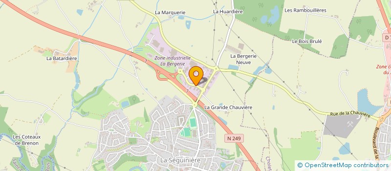 localisation de l'entreprise ETABLISSEMENTS GRIMAUD à LA SEGUINIERE