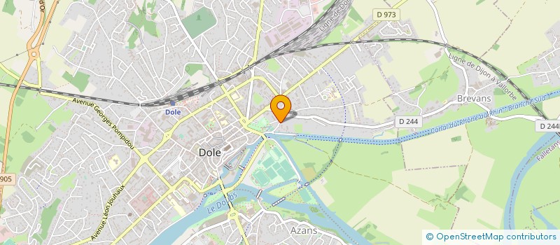 localisation de l'entreprise ETABLISSEMENTS GROS à DOLE