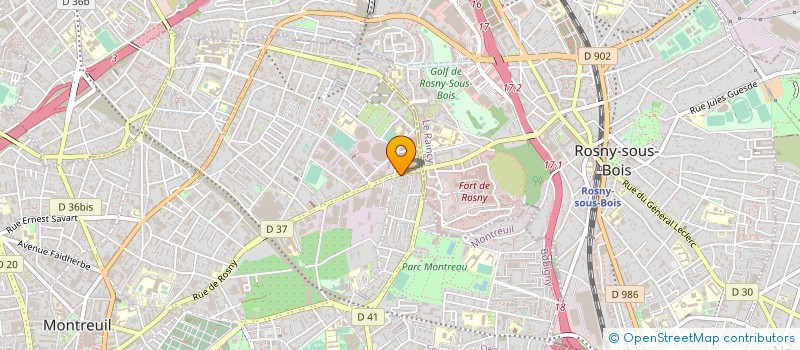 localisation de l'entreprise ETABLISSEMENTS GRUN à MONTREUIL