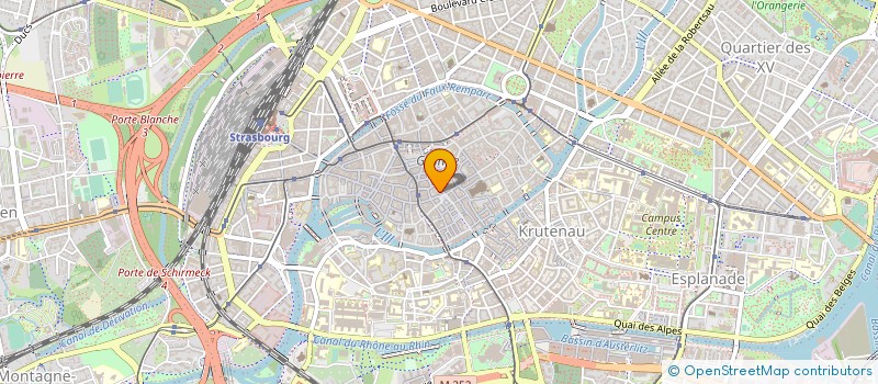 localisation de l'entreprise ETABLISSEMENTS GRUNBERG à STRASBOURG