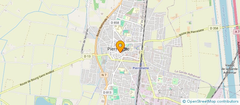 localisation de l'entreprise ETABLISSEMENTS GUERET SARL à PIERRELATTE