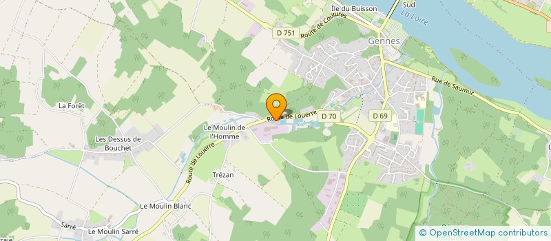 localisation de l'entreprise ETABLISSEMENTS GUERIN à GENNES-VAL-DE-LOIRE