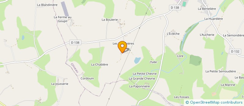 localisation de l'entreprise ETABLISSEMENTS GUERRIER RAYMOND à OISSEAU