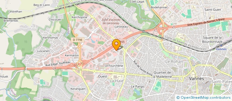localisation de l'entreprise ETABLISSEMENTS GUERTON ALAIN à VANNES