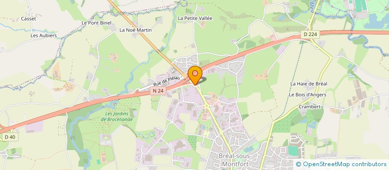 localisation de l'entreprise ETABLISSEMENTS GUESNEL à BREAL-SOUS-MONTFORT