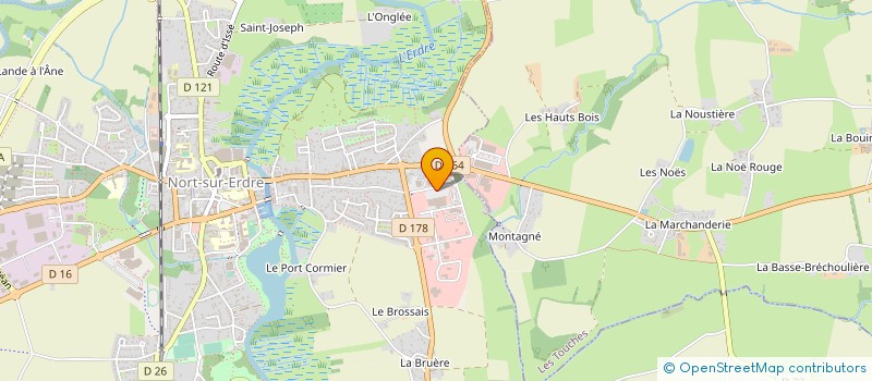localisation de l'entreprise ETABLISSEMENTS GUIHARD à NORT-SUR-ERDRE