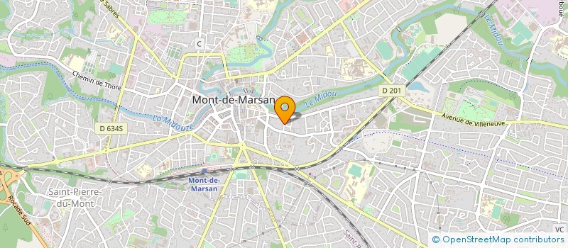 localisation de l'entreprise ETABLISSEMENTS GUILBAUD  MONT-DE-MARSAN