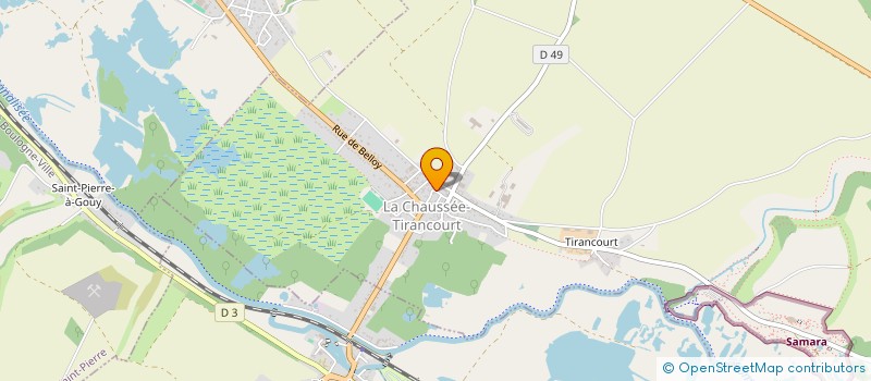 localisation de l'entreprise ETABLISSEMENTS GUILBERT FILS  LA CHAUSSEE-TIRANCOURT