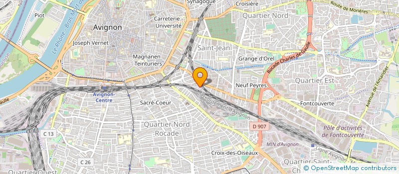 localisation de l'entreprise ETABLISSEMENTS GUILHON ET BARTHELEMY  AVIGNON