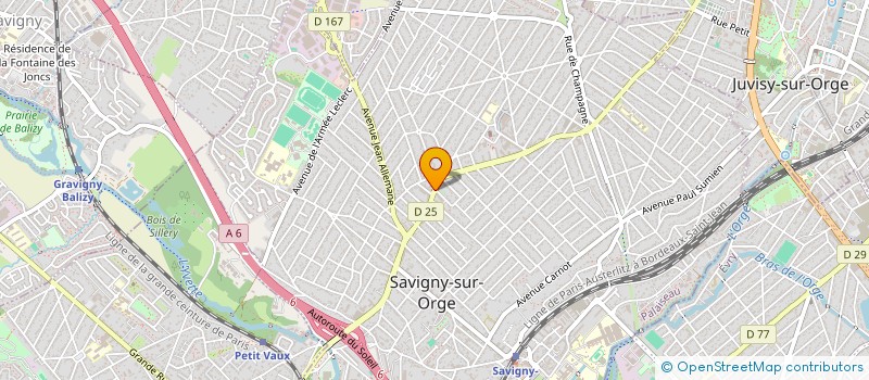 localisation de l'entreprise ETABLISSEMENTS GUINARD à SAVIGNY-SUR-ORGE