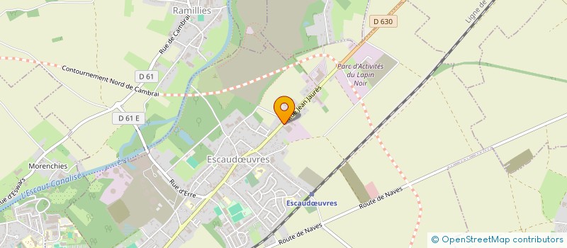 localisation de l'entreprise ETABLISSEMENTS GUISLAIN à ESCAUDŒUVRES