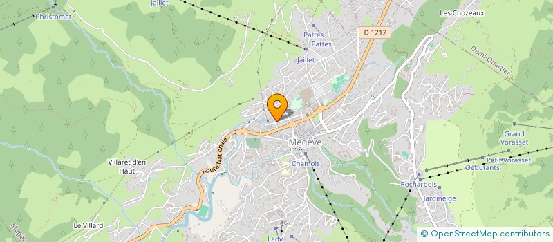 localisation de l'entreprise ETABLISSEMENTS GUISLAIN SARL  MEGEVE